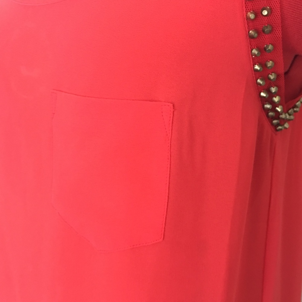 Red Studded Tank - Picture 6 of 7